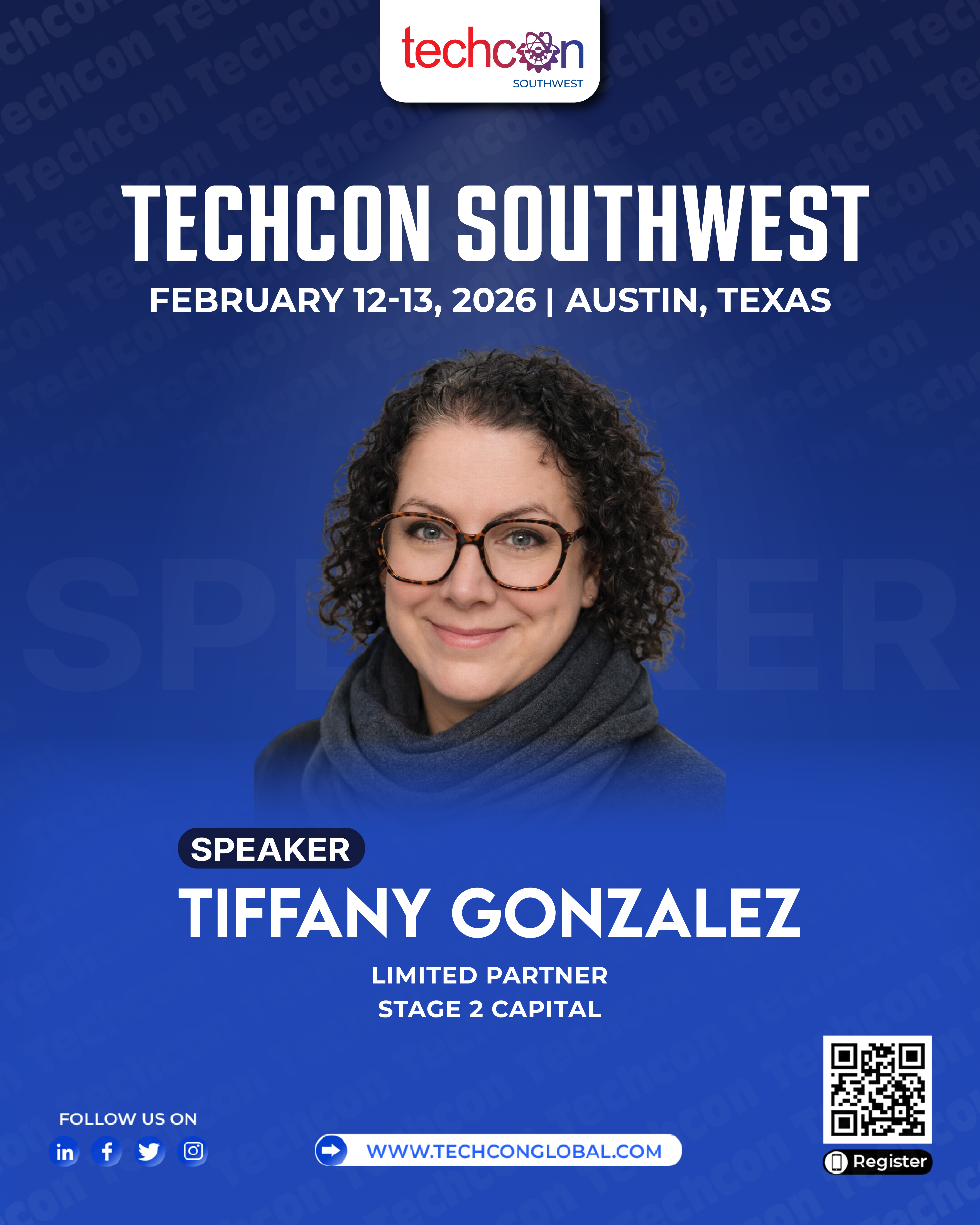 Tiffany Gonzalez speaking at TechCon Southwest in Austin